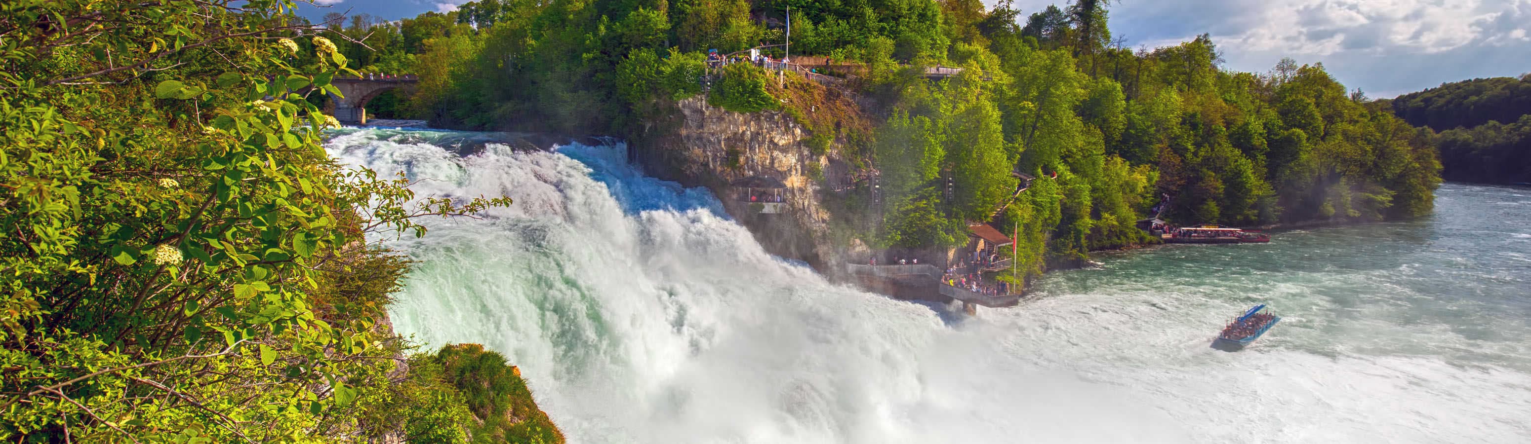Крупнейшие в Европе водопады - Рейнский водопад