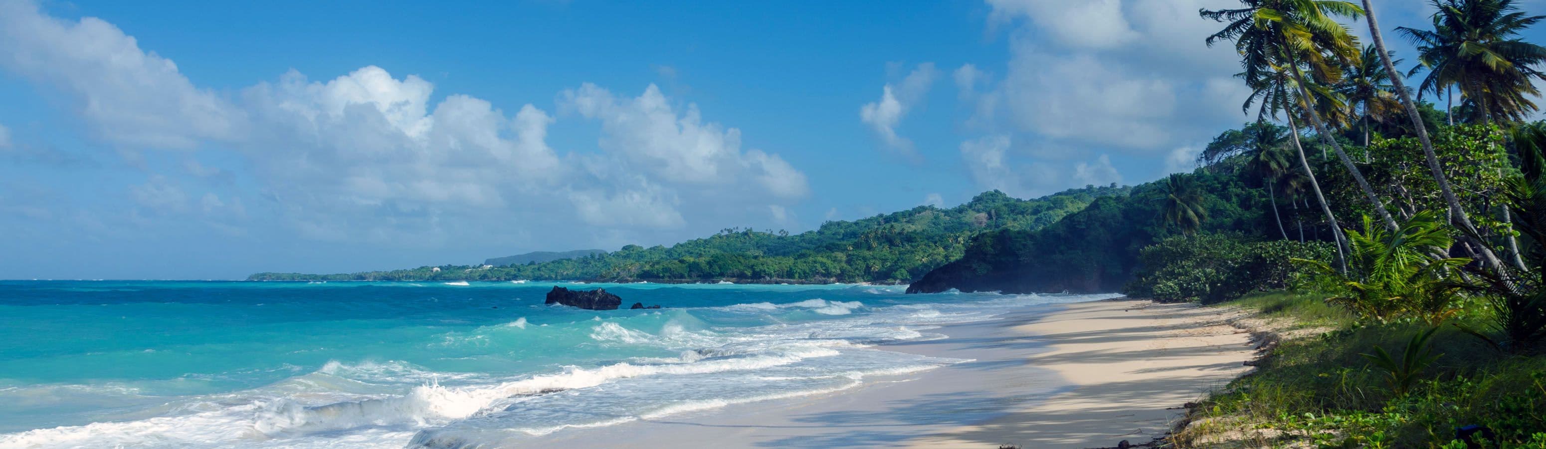 Relax on one of the most beautiful beaches on Samaná Island